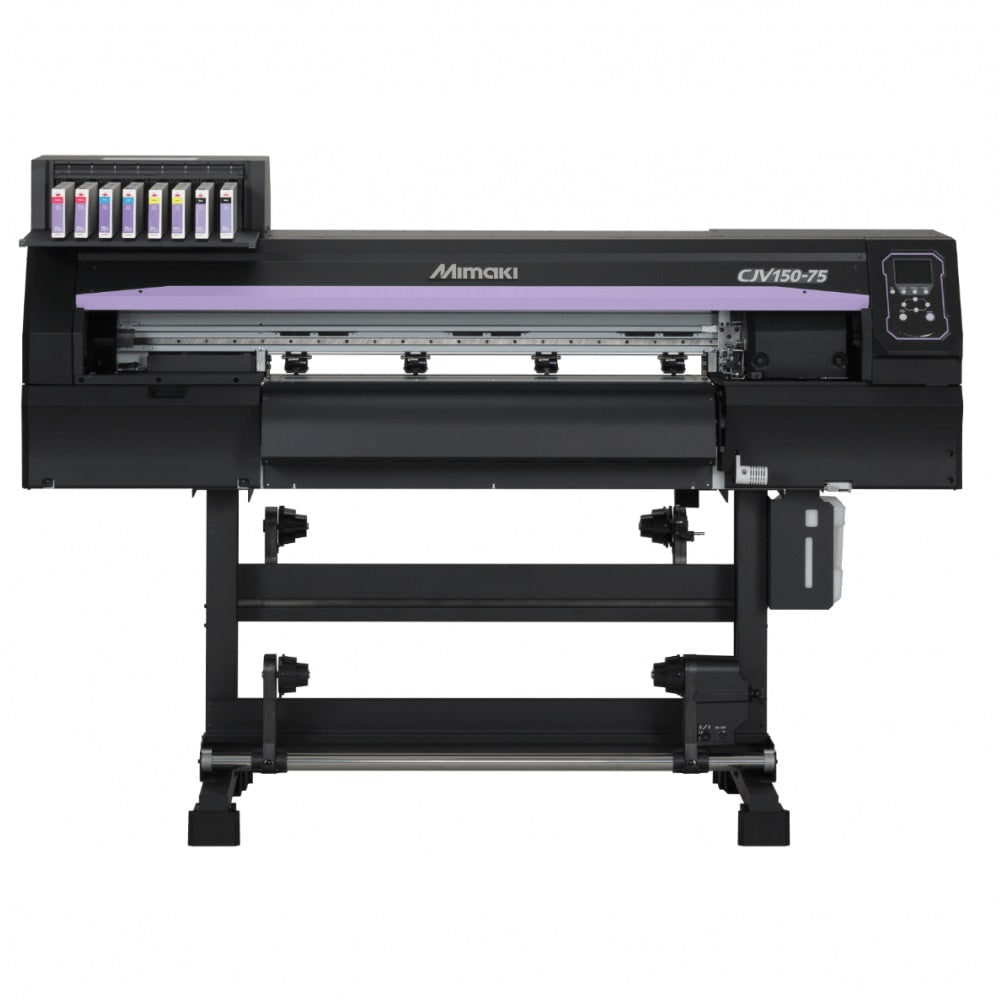 Absolute Toner Brand New Mimaki CJV150-75 32" with VIVID ORANGE (Optional White/Silver) Production Large Format Roll to Roll Eco-Solvent Printer and Die Cutting Plotter Print and Cut Plotters