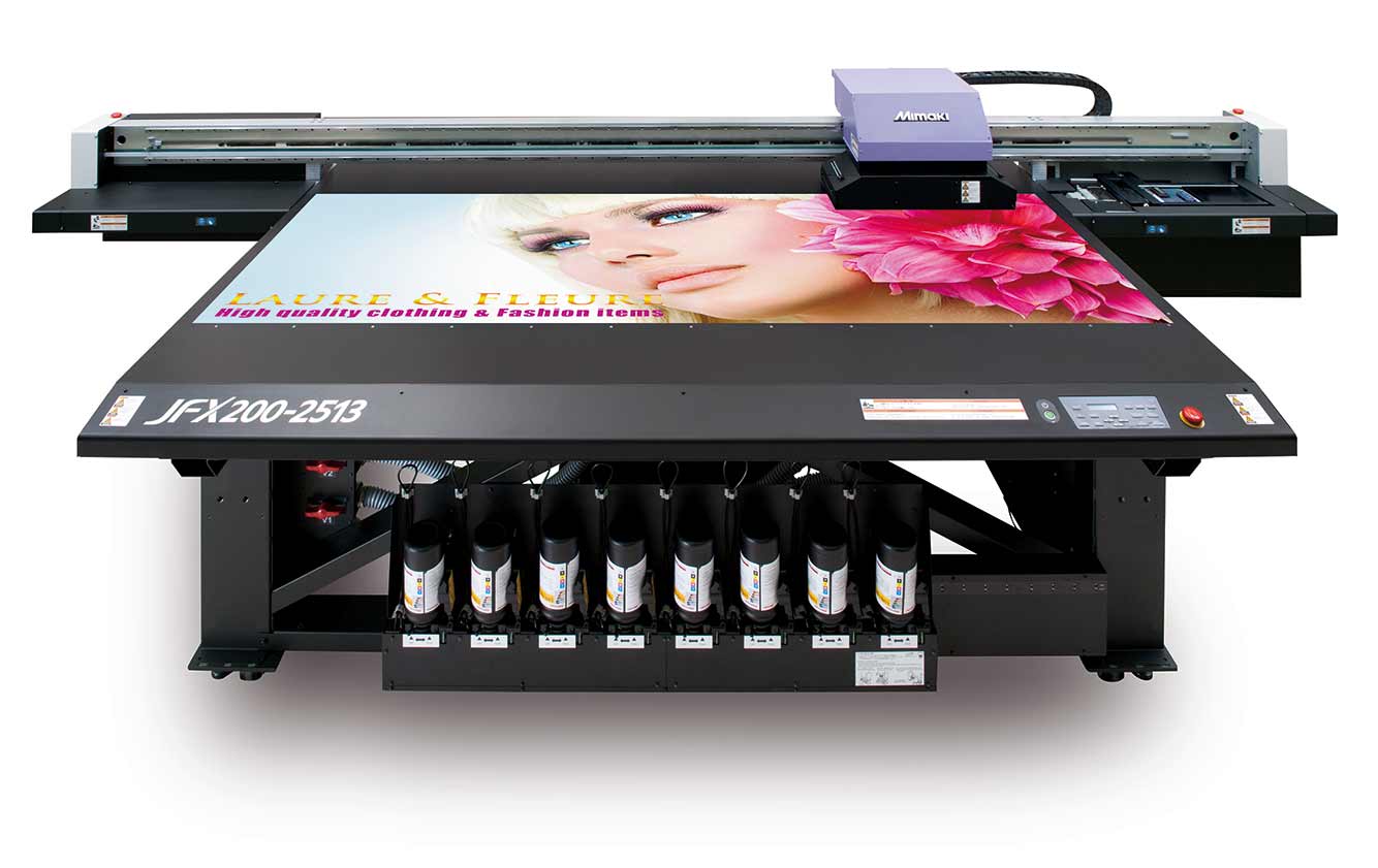 Absolute Toner $1269/Month Mimaki JFX200-2513EX UV-LED Large Format Flatbed Inkjet Printer Large Format Printers