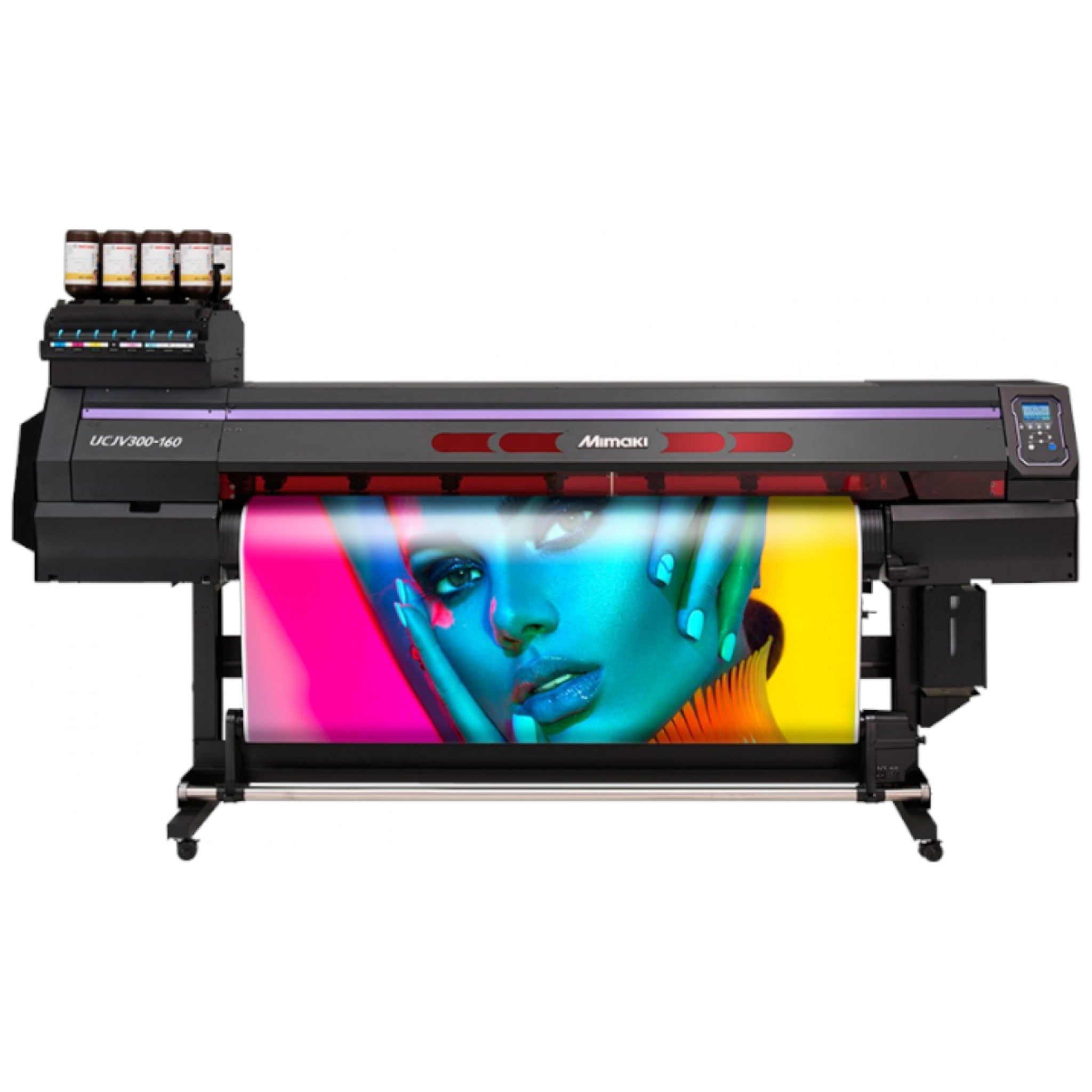 Absolute Toner $389/month Mimaki UCJV300-160 – 64" UV LED Printer/Cutter with White Ink & 4-Layer Printing (Repossessed Like New)* Mimaki Printer