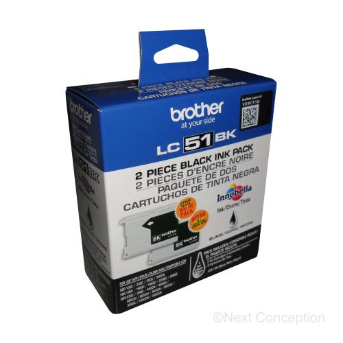 Absolute Toner LC512PKS INK CARTRIDGE  BLACK ( 2 PACKS ) Brother Ink Cartridges