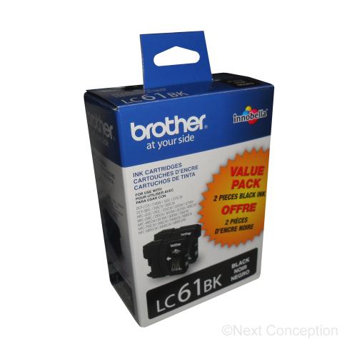 Absolute Toner LC612PKS INK CARTRIDGE  BLACK ( 2 PKS OF LC61BKS ) Brother Ink Cartridges
