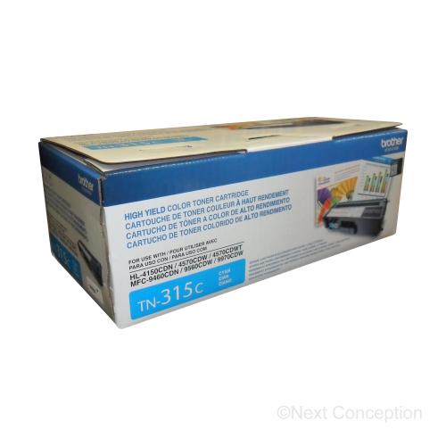 Absolute Toner TN315C BROTHER TN315C HIGH YIELD TONER CARTRIDGE  CYAN Original Brother Cartridges
