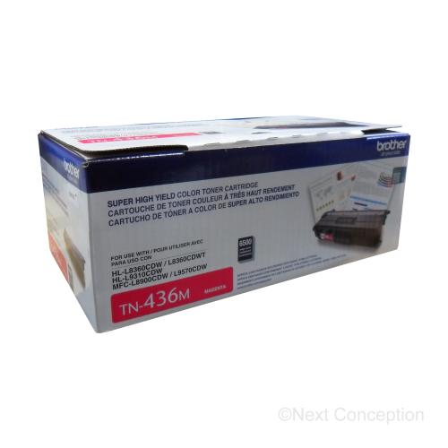 Absolute Toner TN436M MAGENTA 6.5K TONER HLL8360CDW, HLL9310CDW, MFCL8900CD Original Brother Cartridges