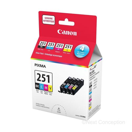 Absolute Toner 6513B009 CANON CLI-251 BCMY VALPK Canon Ink Cartridges