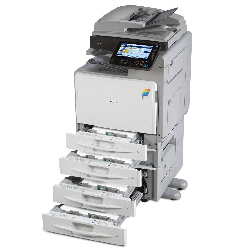 REPOSSESSED Ricoh Aficio MP C300SR C300 300 Colour Printer Copier Scanner with Stapler - Precision Toner