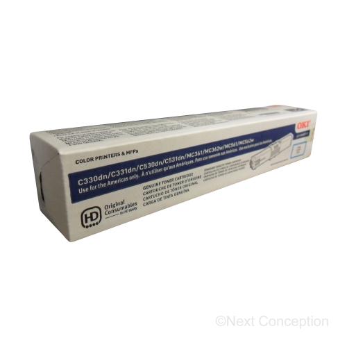 Absolute Toner 44469703 CYAN TONER C330/C530, MC361/MC561, TYPE C17 Original Oki Data Cartridges