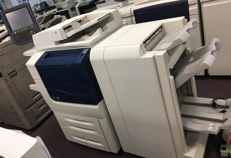 Xerox Color 560 Digital Production Printer office Copier with booklet maker finisher REPOSSESSED Only 98k pages printed - Precision Toner