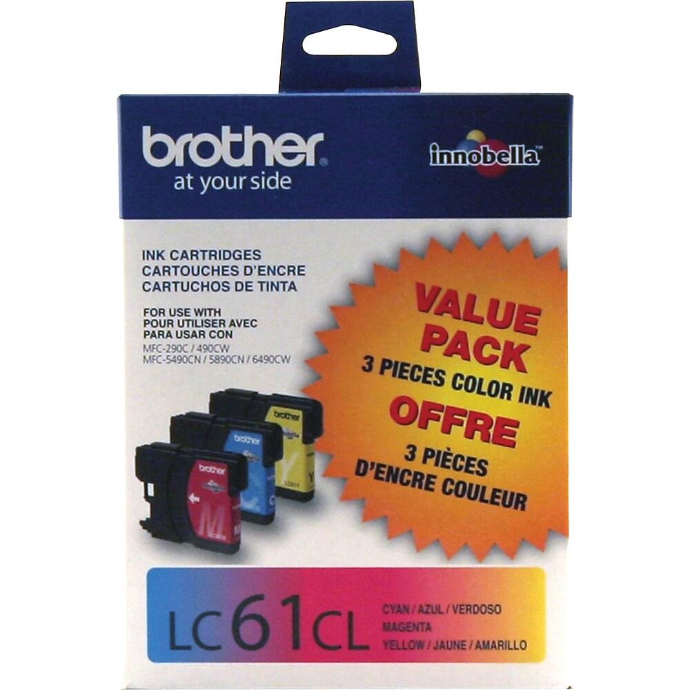 Absolute Toner LC613PKS INK CARTRIDGE  COLOUR (3 PKS LC61CS / MS / YS) Brother Ink Cartridges