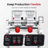 Absolute Toner BAi THE VISION 2-Head Commercial Embroidery Machine - Dual-Head 15-Needle Custom Apparel System Embroidery