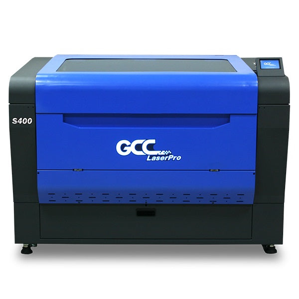 New GCC S400 Dual Laser System Laser Engraver With Stamp Mode With Shoulder Level Function