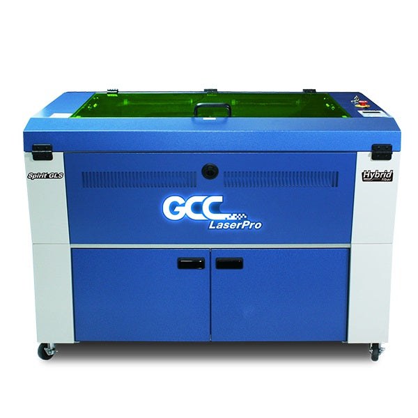 New GCC LaserPro Spirit GLS Hybrid CO2 Fiber Laser Engraver With Astonish 3D Engraving