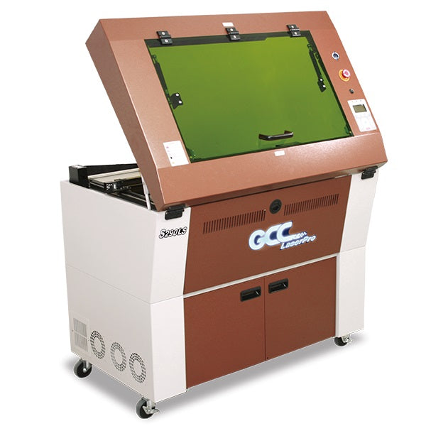 New GCC LaserPro S290LS-30JFL 30W Fiber Laser Engraver With DuraGuide Motion Design