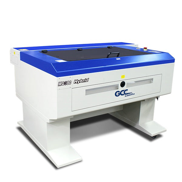 New GCC LaserPro MG380Hybrid 30-100W CO2 Laser Engraver With Superb Engraving And Cutting Quality