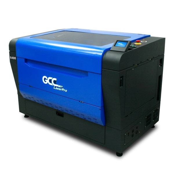 New GCC S400 Dual Laser System Laser Engraver With Stamp Mode With Shoulder Level Function