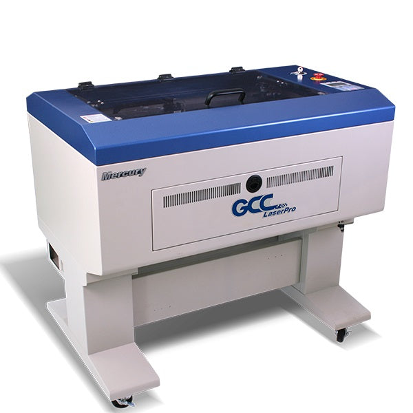 New GCC LaserPro Mercury III 12-60W CO2 laser Engraver With Flexible 3D and Stamp Engraving