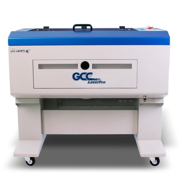 New GCC LaserPro Mercury III 12-60W CO2 laser Engraver With Flexible 3D and Stamp Engraving