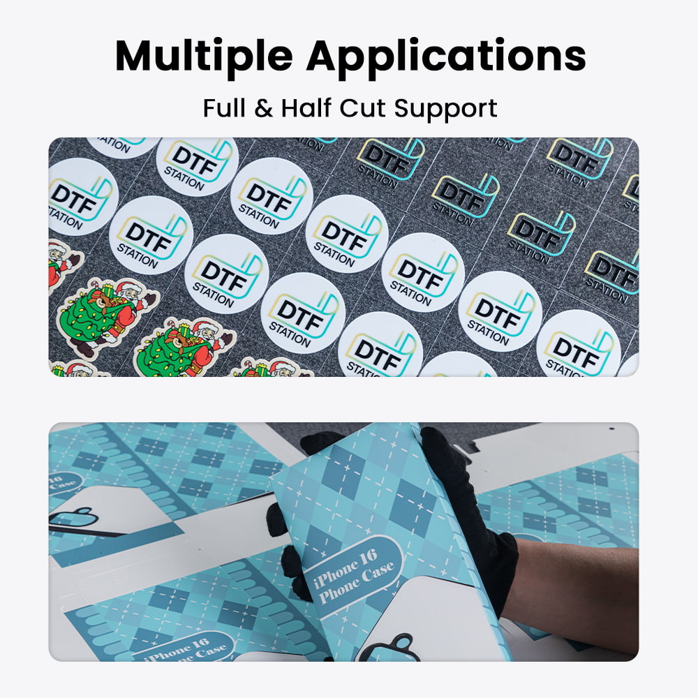 Absolute Toner DTF Station Arc 136 36-inch Flatbed Cutter Cuts Prints Quickly and Accurately with Industrial Grade Precision DTF Cutter