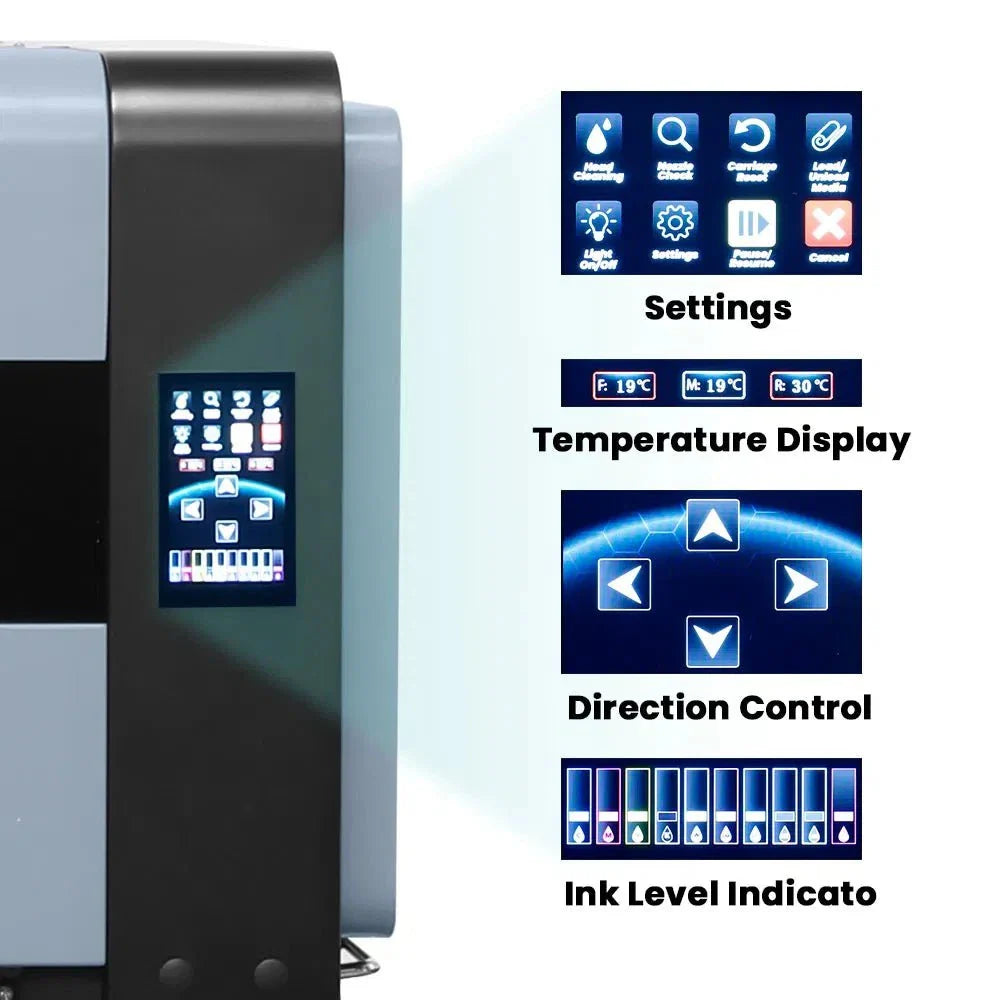 Absolute Toner $449/month - Aries 124 – 24" (60cm) Commercial UV DTF Printer with Automatic Lamination DTF printer