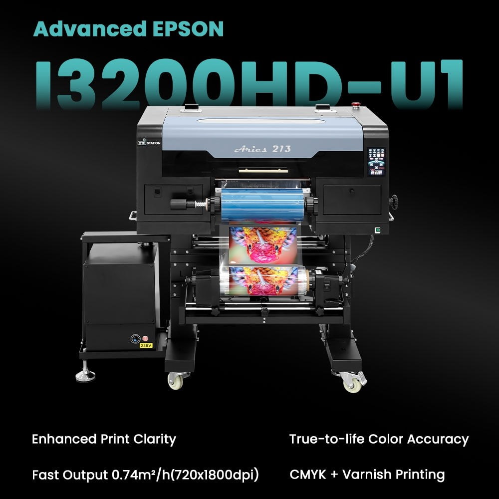 Absolute Toner BRAND NEW DTF Station Aries 213 UV DTF Printer 2-in-1 Printing and Laminating With Exceptional Colour Accuracy UV DTF Printer