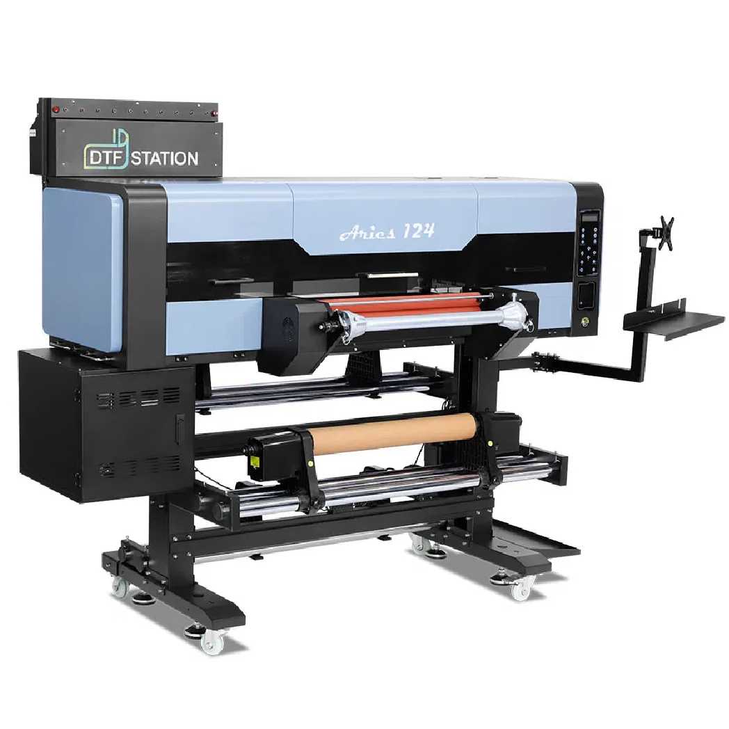 Absolute Toner DTF STATION Aries 124 – 24" Inch 60CM Commercial UV DTF Direct To Film Printer - 2-in-1 Printing & Laminating DTF printer