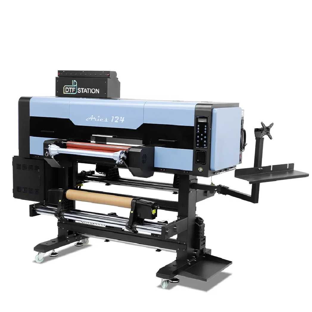 Absolute Toner DTF STATION Aries 124 – 24" Inch 60CM Commercial UV DTF Direct To Film Printer - 2-in-1 Printing & Laminating DTF printer