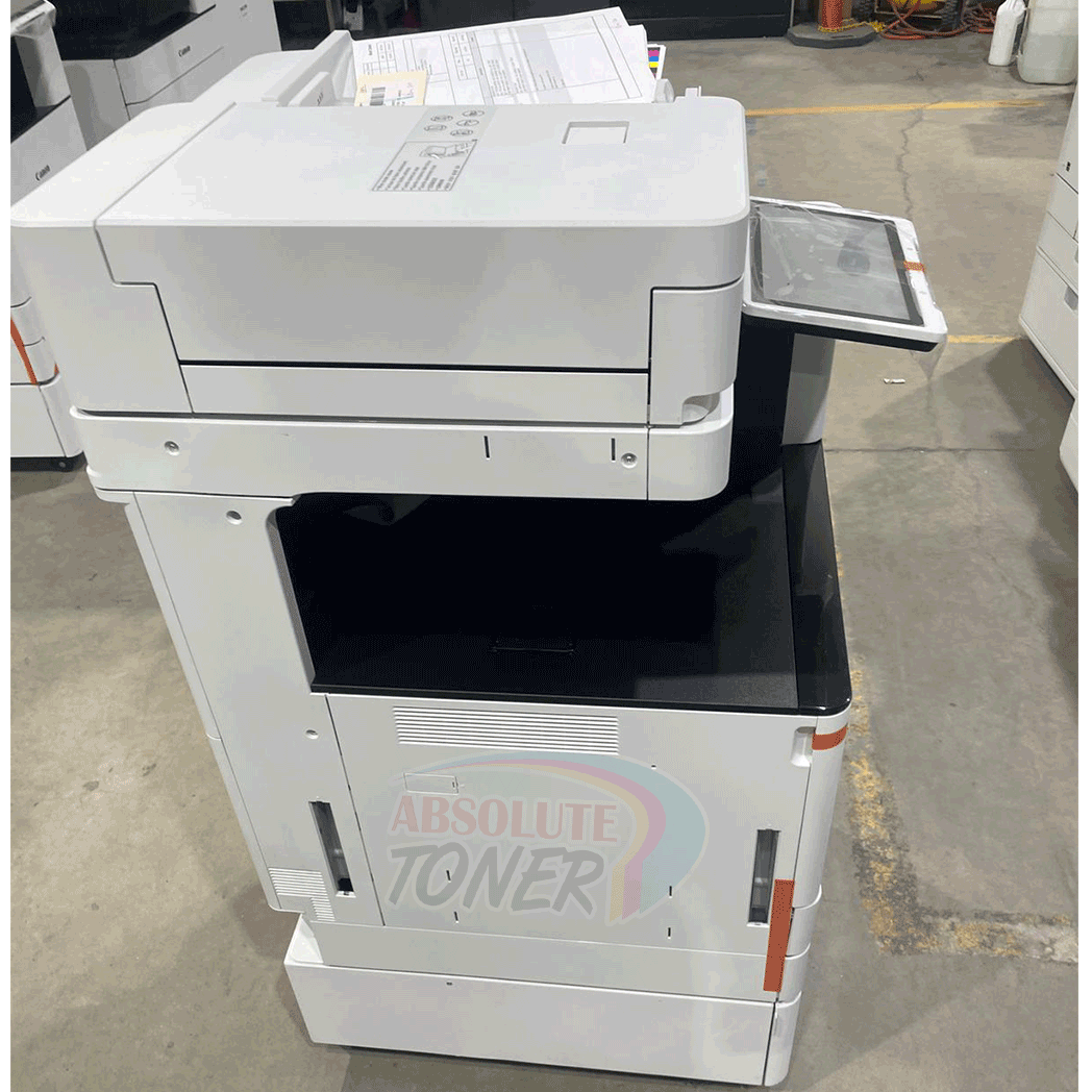 Absolute Toner $89/Month New Demo Unit Canon ImageRUNNER ADVANCE DX C3725i 25ppm Multifunction Color Copier Printer Scanner with 2 Paper Trays and Cabinet Printers/Copiers