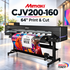 Absolute Toner $247/MONTH - 64" Mimaki CJV200-160 Print & Cut Eco-Solvent Vinyl Printer Cutter Plotter Pre-Owned