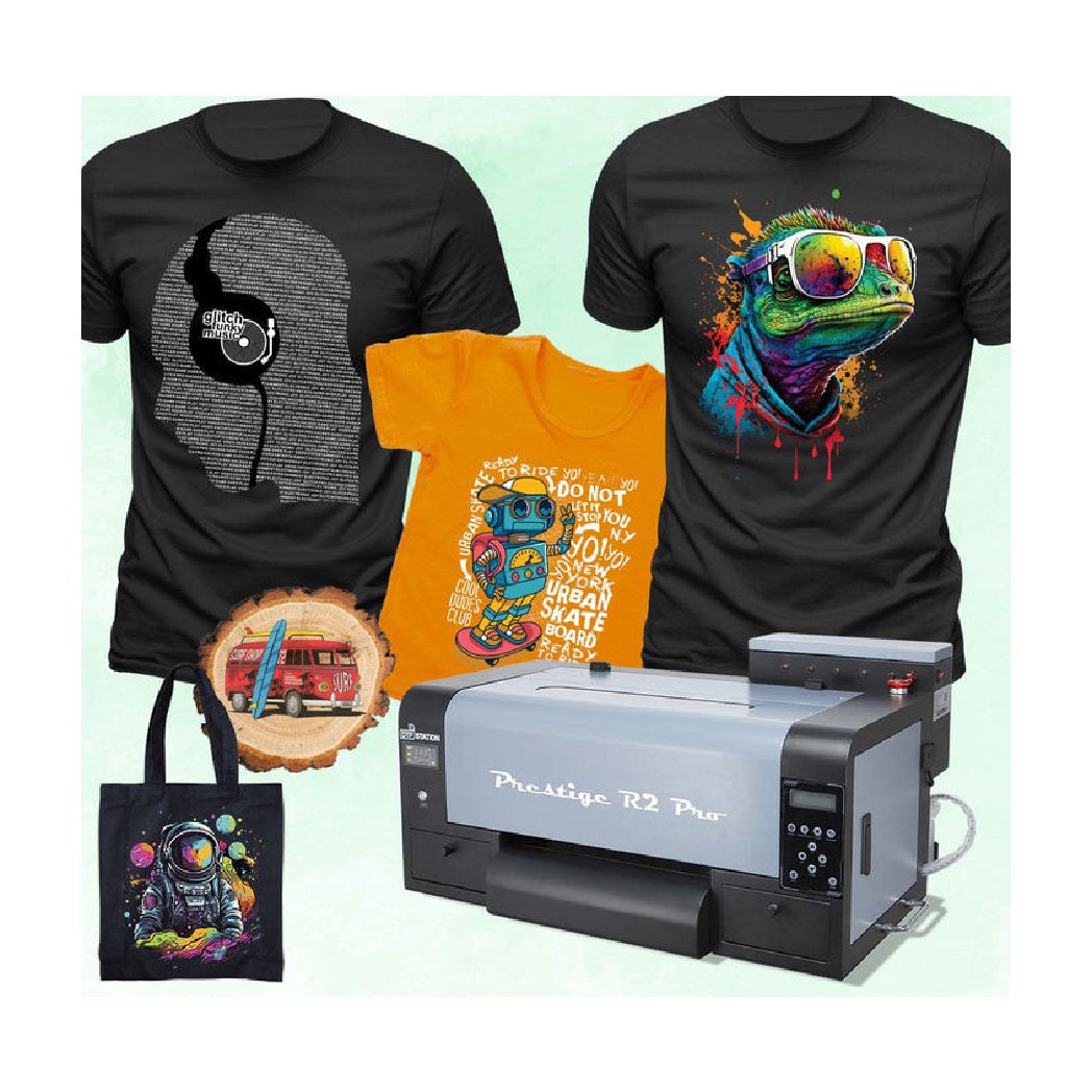 Absolute Toner $119/month New Prestige R2 13" DTF Printer Auto-Cleaning, 27 Sqf/hr, 1 Liter bulk, White Ink Management System - Demo Unit DTF printer