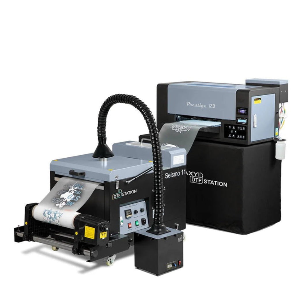 Absolute Toner $119/month New Prestige R2 13" DTF Printer Auto-Cleaning, 27 Sqf/hr, 1 Liter bulk, White Ink Management System - Demo Unit DTF printer