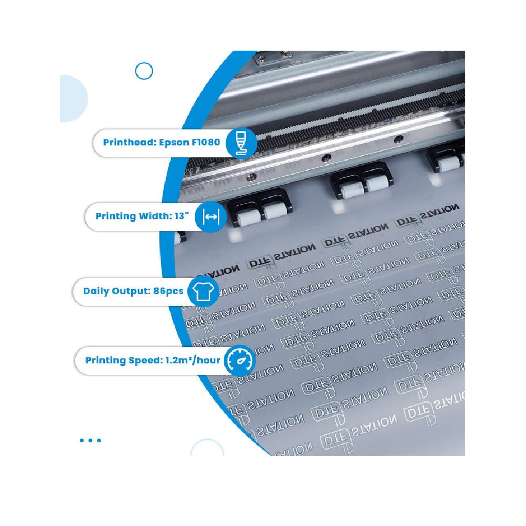 Absolute Toner $145/month New DTF STATION Prestige R1 13" Inch A3+ DTF (Direct-to-Film) Printer With White Circulation & Auto Ink Cleaning & Alarming System DTF printer