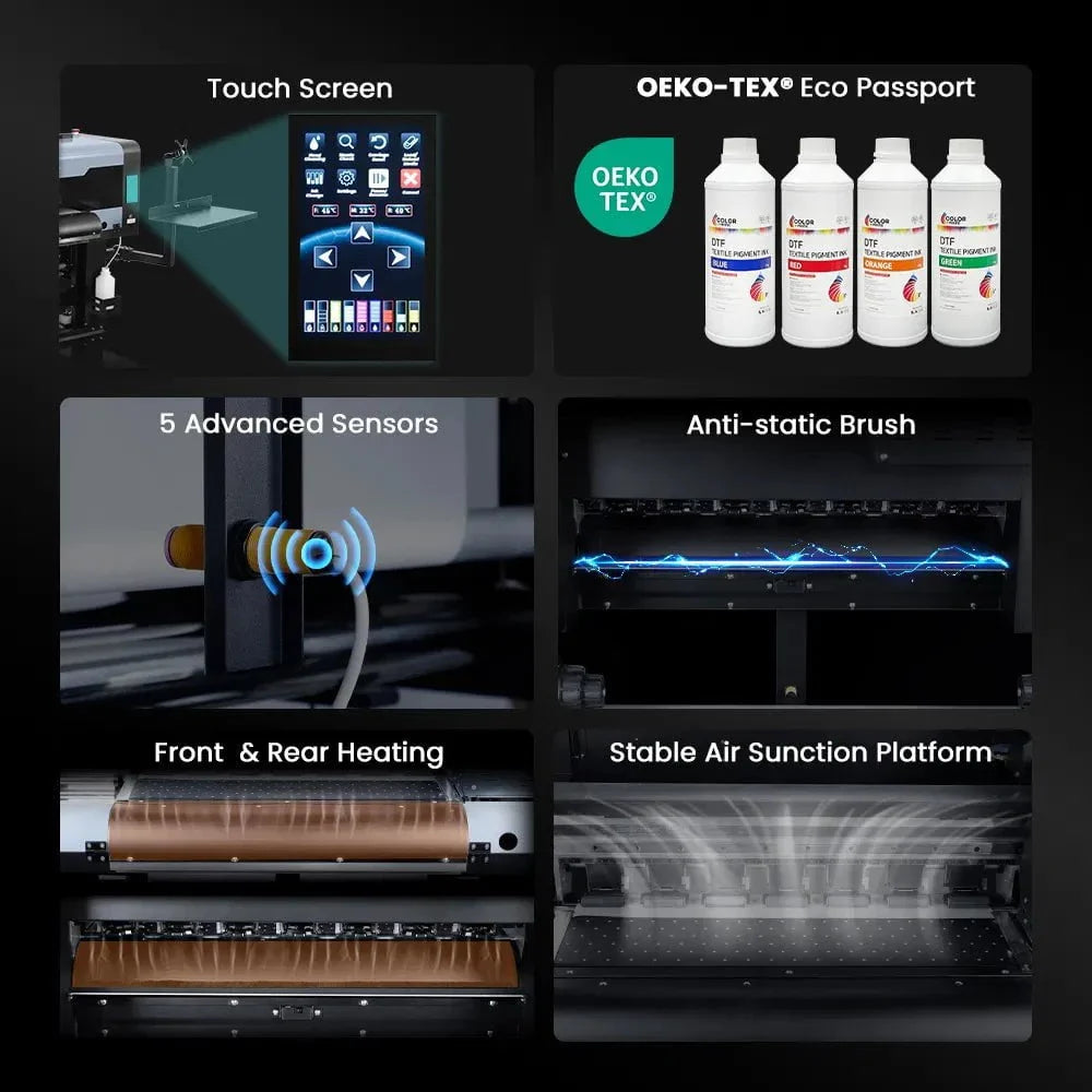 Absolute Toner $496/Month 9-Colour 24" Prestige XL2 PRO New DTF Station Printer Bundle with MIRO 24 Automatic Powder Applicator/Shaker/Oven/Purifier DTF printer