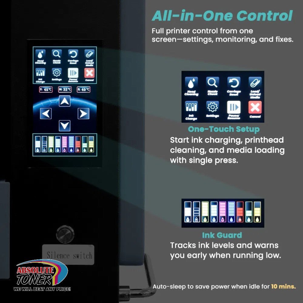 Absolute Toner $521/Month Brand New DTF Station Prestige XL2 PRO Printer Bundle – 24” 8-Colour | MIRO 24 Purifier + Start-Up Package DTF printer