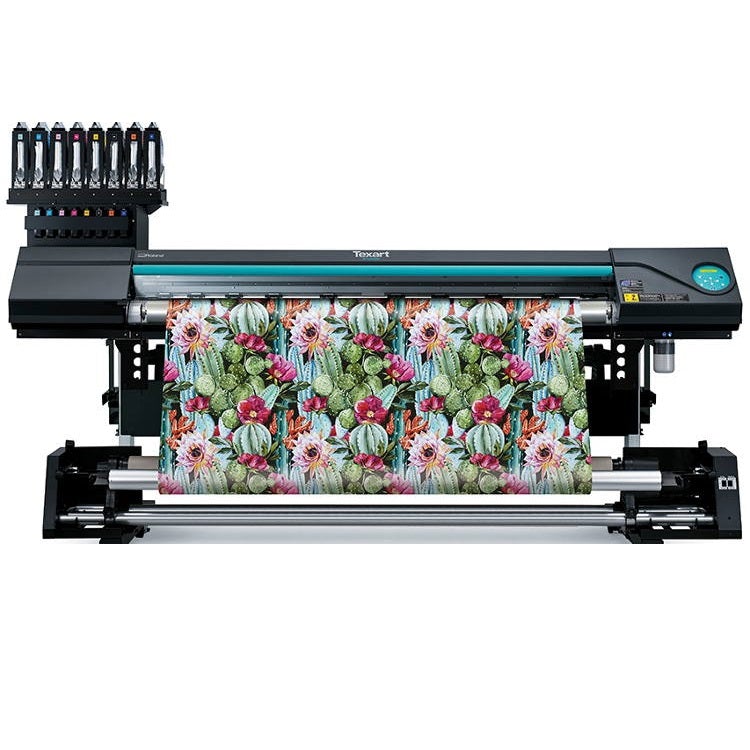 $495/Month Roland Texart RT-640 / RT640 64" High Volume Dye-Sublimation Transfer Printer - 8-Color Dye Sublimation Demo With Take-up And Automatic Sleep Feature