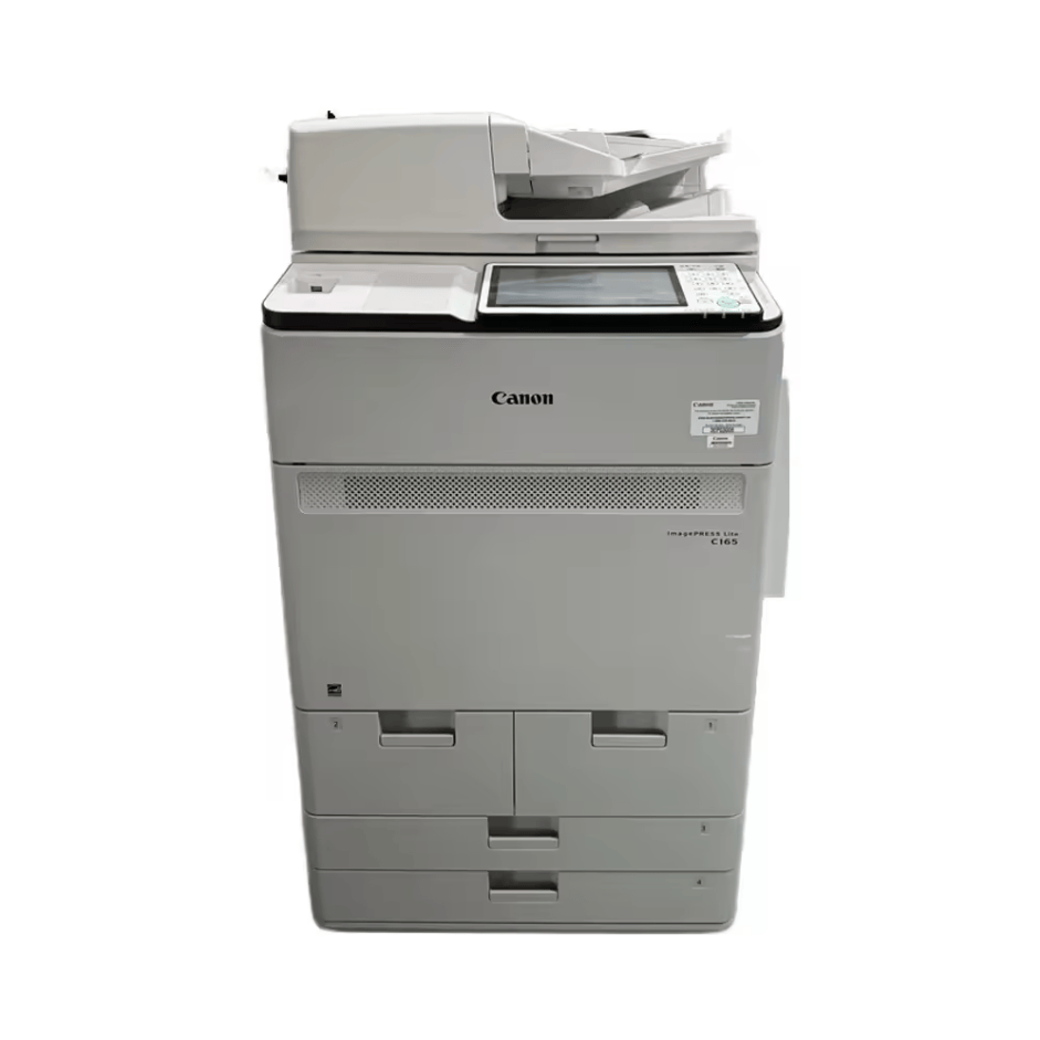 Absolute Toner $256/Month Canon ImagePRESS Lite C165 – 350GSM Digital Color Production Printer Print/Copy/Scan Production Printers