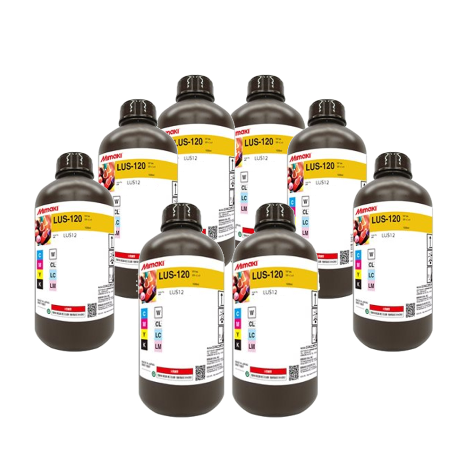 Original Mimaki LUS-120 (LUS120) UV-LED Curable Ink – Clear (1 Liter)