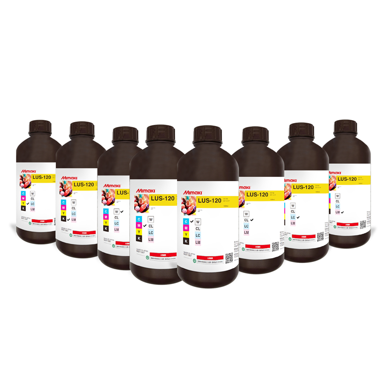 Original Mimaki LUS-120 (LUS120) UV-LED Curable Ink – Clear (1 Liter)