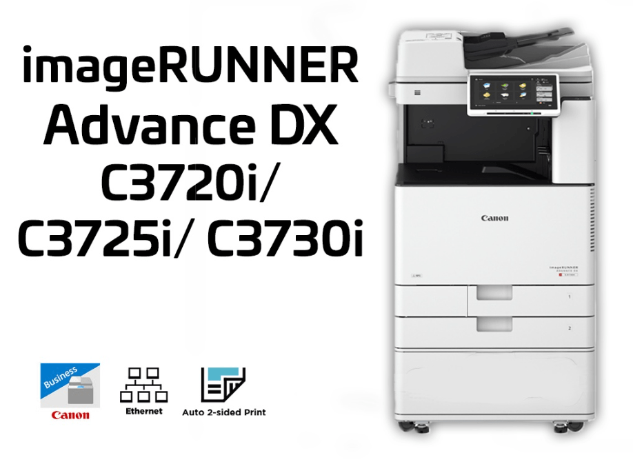Absolute Toner $89/Month New Demo Unit Canon ImageRUNNER ADVANCE DX C3725i 25ppm Multifunction Color Copier Printer Scanner with 2 Paper Trays and Cabinet Printers/Copiers