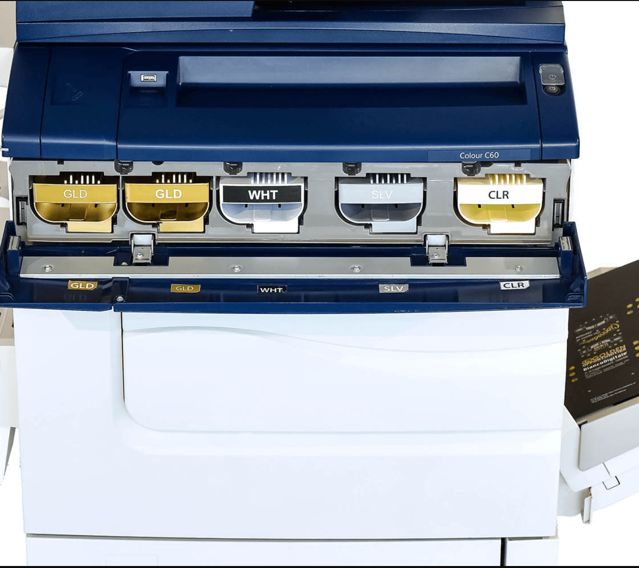 Absolute Toner $195/month GOLD KIT - GOLD/WHITE/SLV/CLR - Xerox C60 Production Printer with SERVER FIERY Xerox Printer