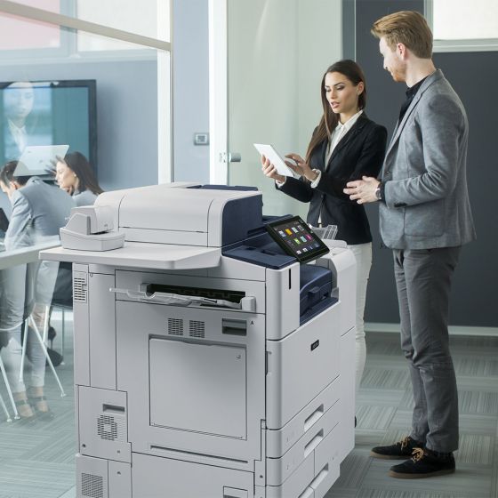 Absolute Toner Newly Released Xerox® EC8056 Color MFP Laser Multifunctional Printer Copier Scanner 11X17, 12x18, 300 GSM Showroom Color Copiers