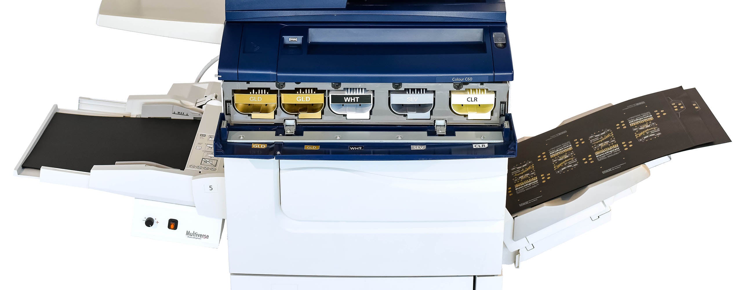Absolute Toner $195/month GOLD KIT - GOLD/WHITE/SLV/CLR - Xerox C60 Production Printer with SERVER FIERY Xerox Printer