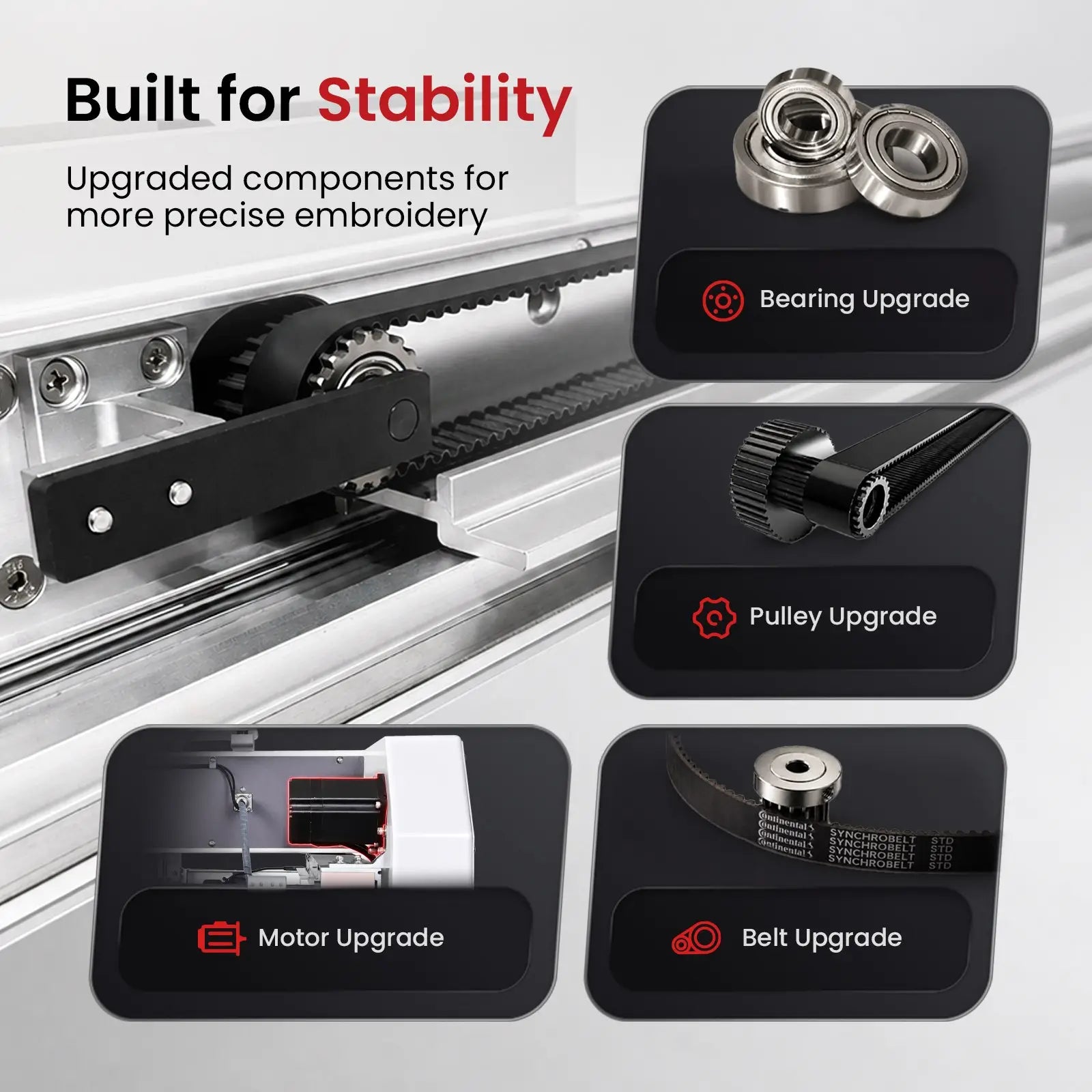 Absolute Toner BAi THE VISION 2-Head Commercial Embroidery Machine - Dual-Head 15-Needle Custom Apparel System Embroidery