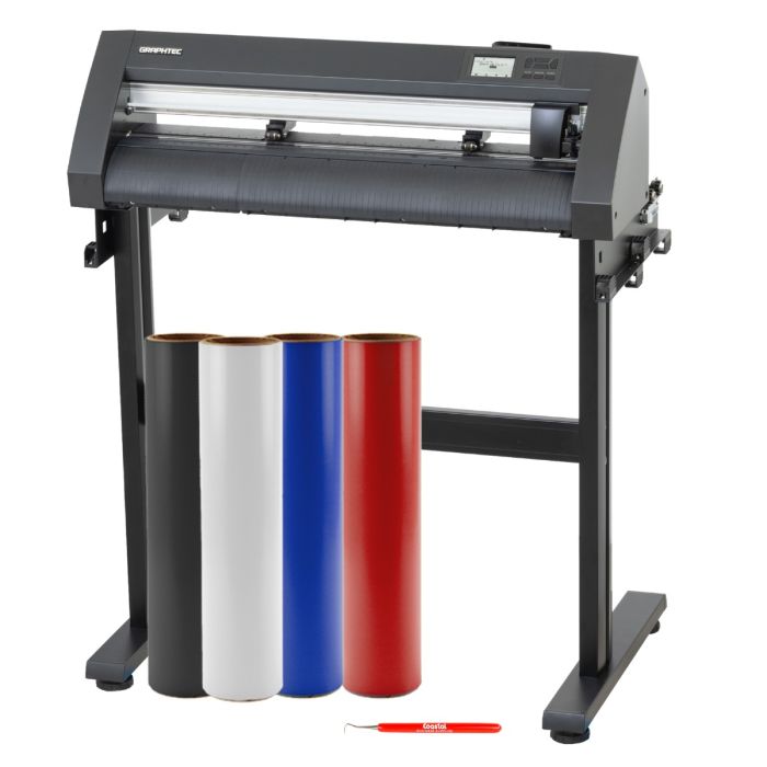Absolute Toner $55/Month NEW GRAPHTEC CE8000-60 24" Cutting Plotter Cutter for Vinyl/Paper 300GSM Cut Door hangers, Gift Boxes, Labels, Stickers and Decals. Vinyl Cutters