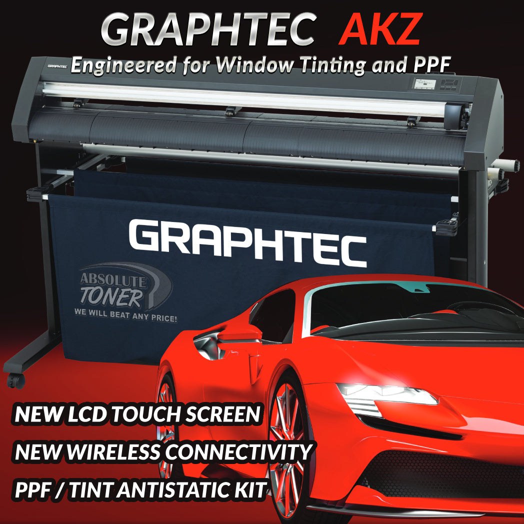 Absolute Toner Graphtec AKZ Engineered for TINT/PPF with Stand, Media Basket and PPF Anti-electrostatic Kit. Vinyl Cutters
