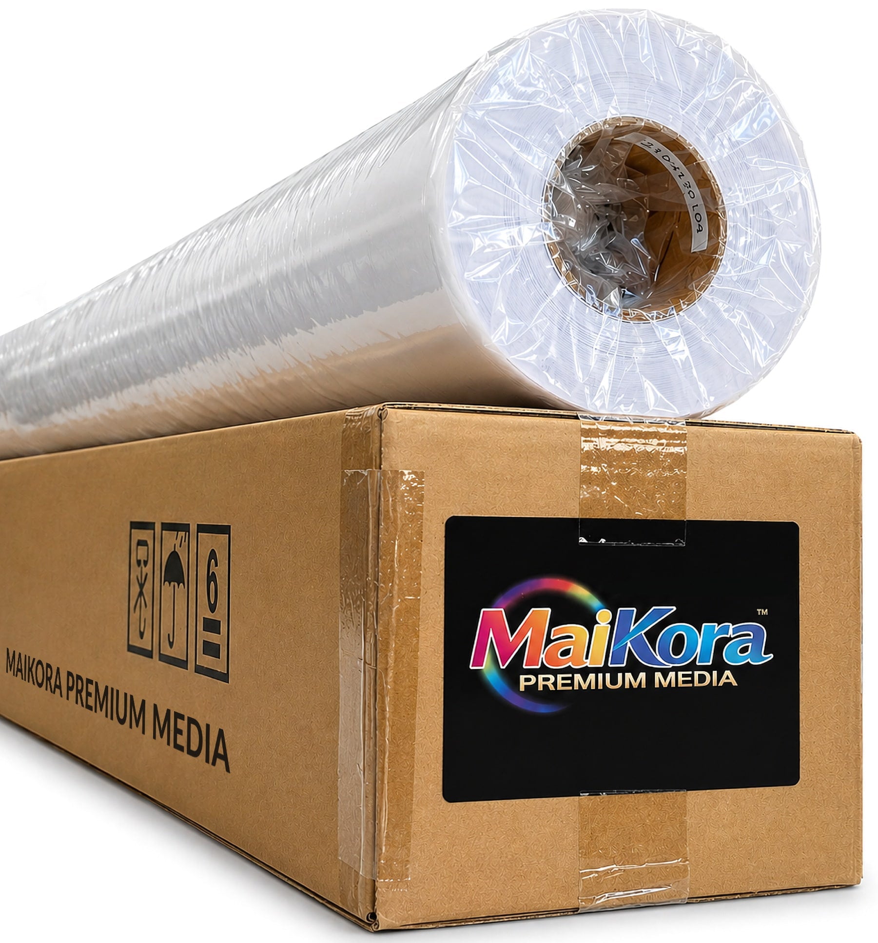 Absolute Toner MaiKora 54"x164ft 4mil Vinyl Roll Super Grade SP-Glossy (Permanent - Eco-Solvent, UV, Latex) 4-mil self-adhesive PVC film engineered for high-impact displays and luxury branding vinyl roll