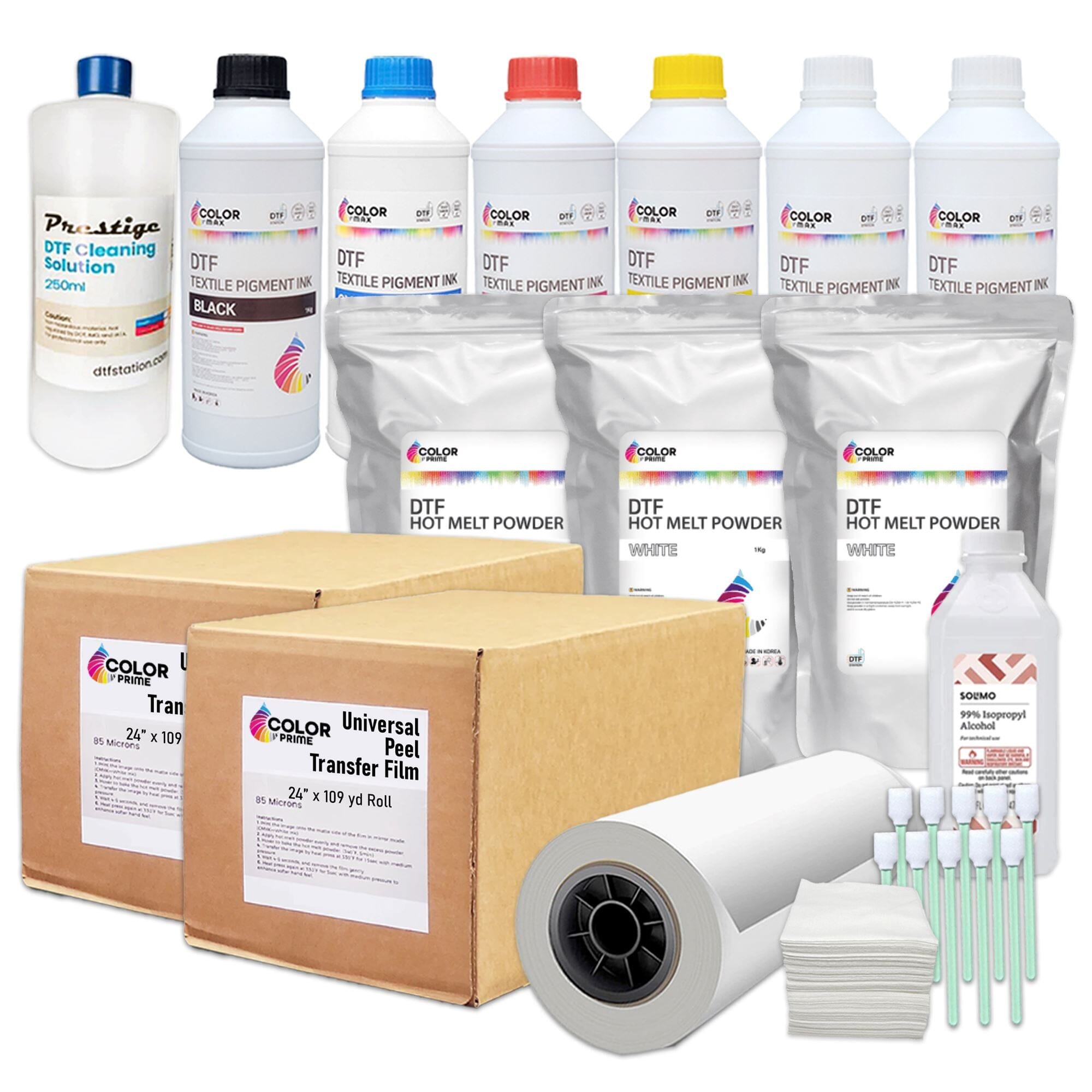 Absolute Toner $645/Month New DTF Station Prestige XL2 Bundle Containing Prestige XL2 High End DTF Printer, Seismo V24 Shaker & Purifier S DTF printer