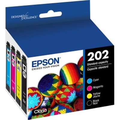 Absolute Toner T202120BCS EPSON T202 Combo (CMKY) DuraBrite Ultra Ink Cartr Epson Ink Cartridges