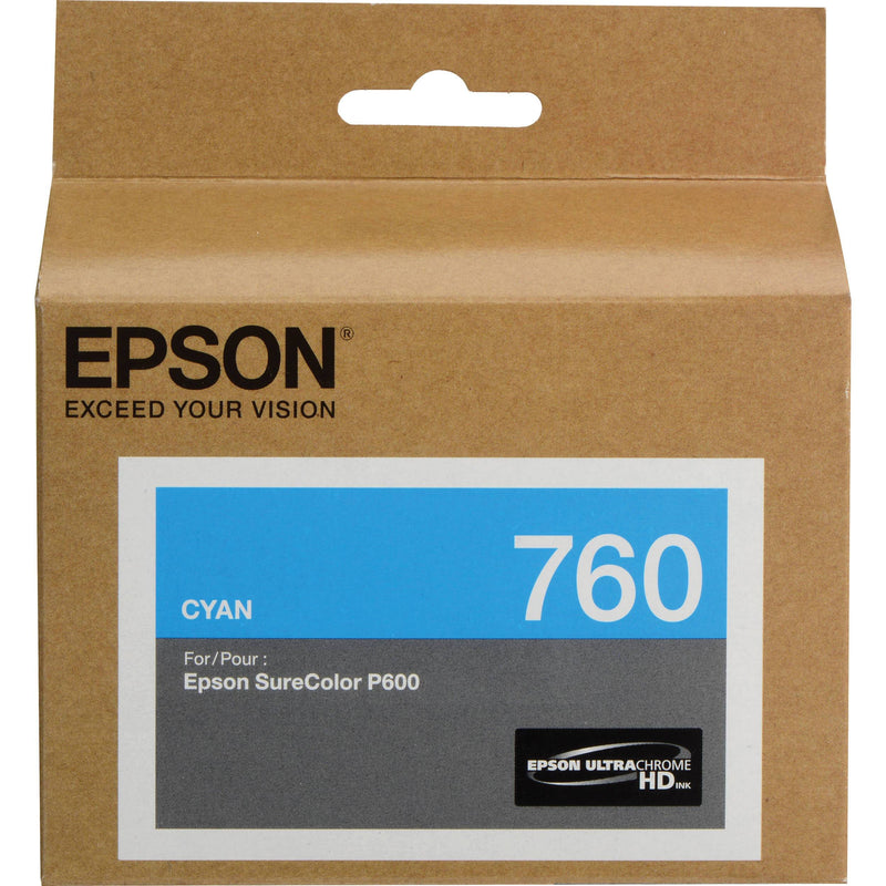 Absolute Toner T760220 EPSON ULTRACHROME HD CYAN INK 26ML, SURECOLOR P600 Epson Ink Cartridges