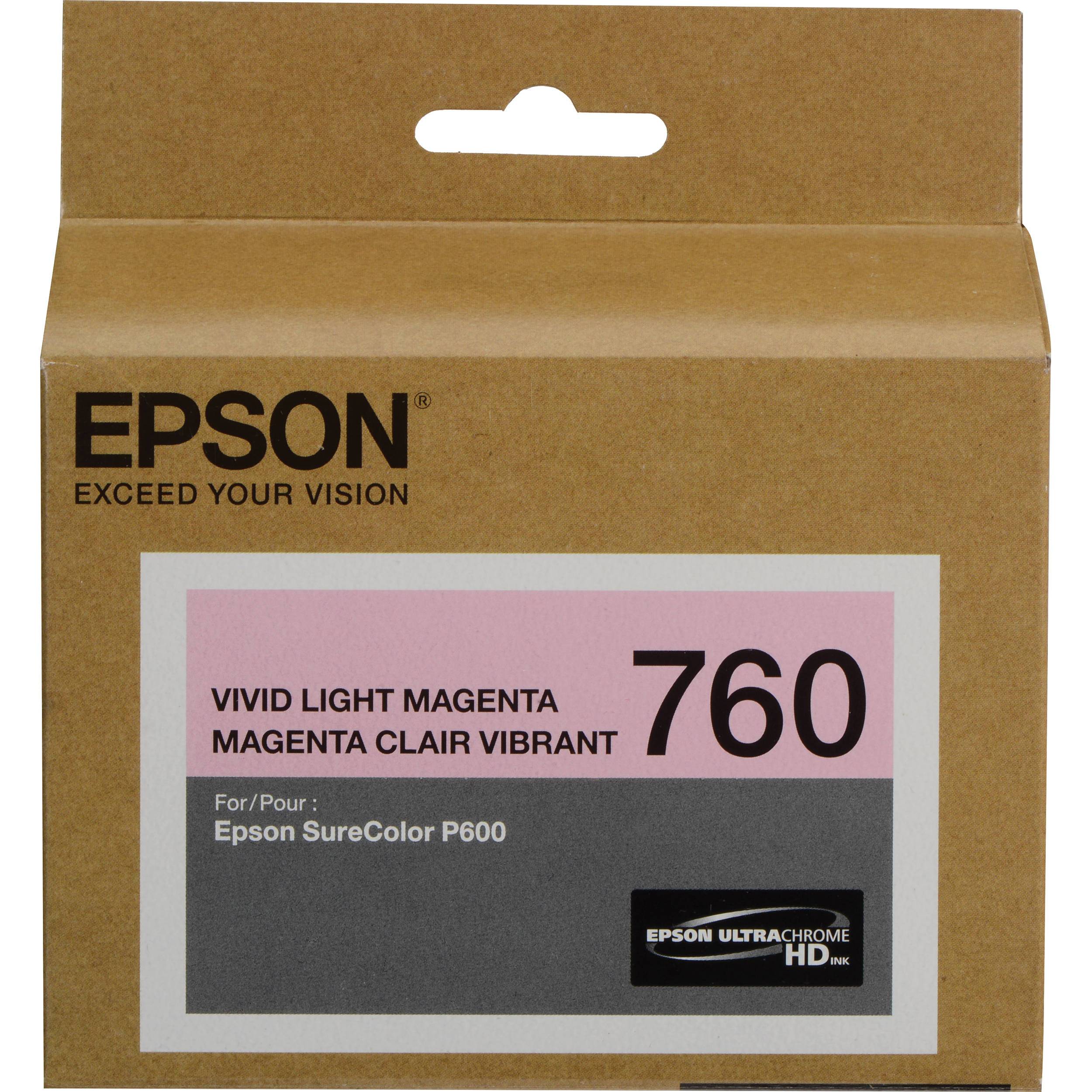 Absolute Toner T760620 EPSON ULTRACHROME HD LIGHT MAGENTA INK 26ML, SURECOL Epson Ink Cartridges