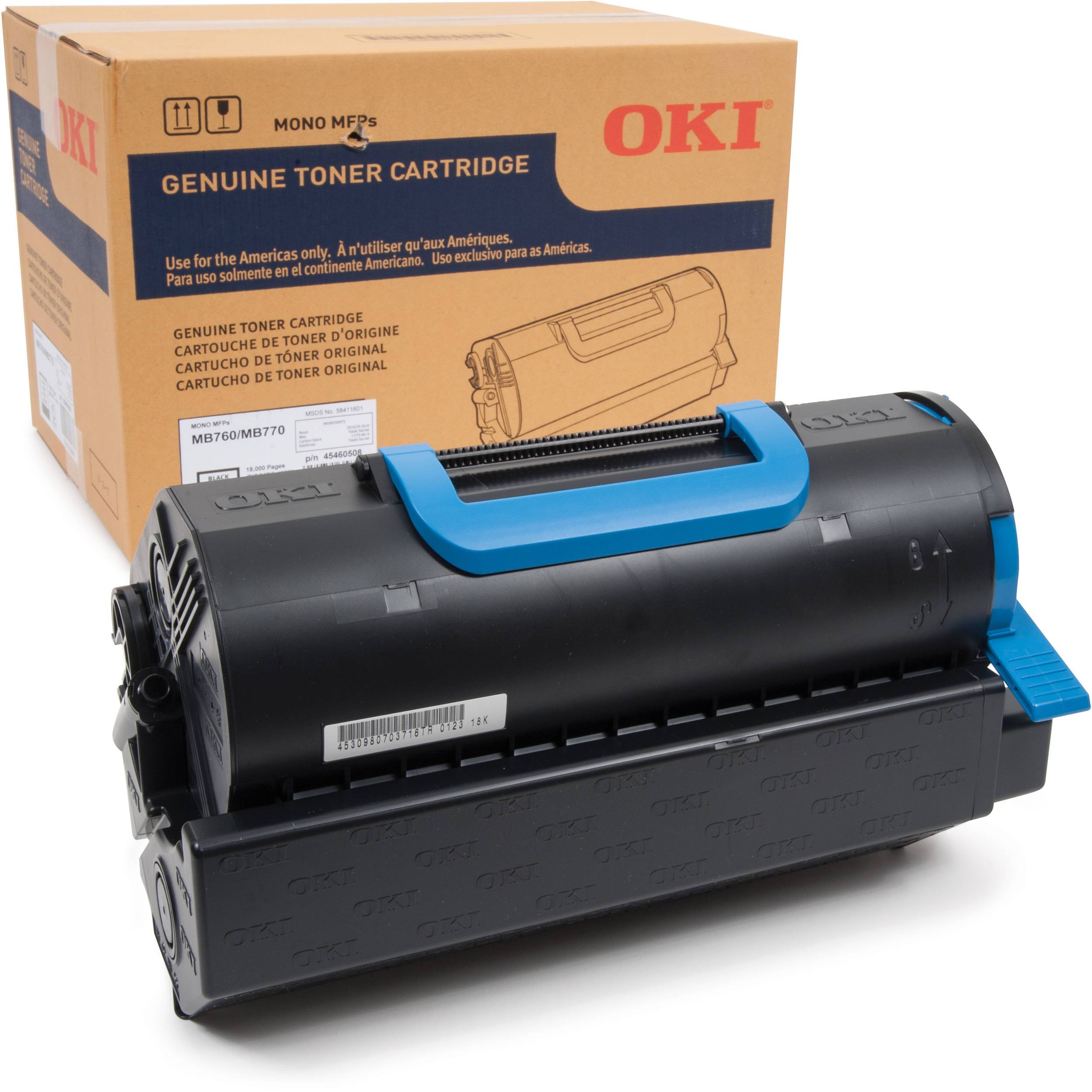 Absolute Toner 45460508 MB760/MB770 MFP AND + SERIES TONER CARTRIDGE 18K Original Oki Data Cartridges