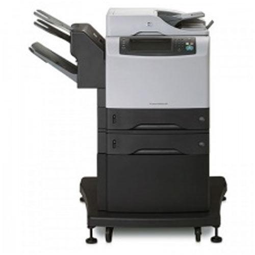 HP 4345mfp 4345 Monochrome Copier Printer Scanner with Stapler Finisher - Precision Toner